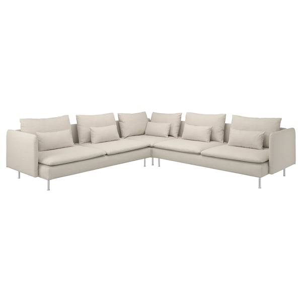 SÖDERHAMN - 6 seater corner sofa, Gunnared beige