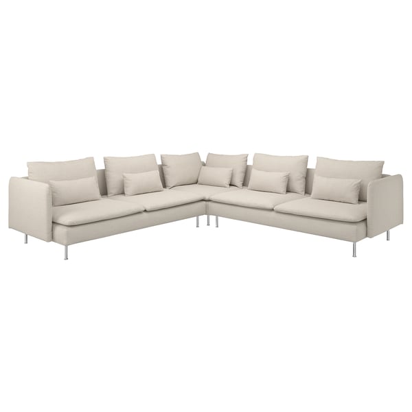 SÖDERHAMN corner sofa, 6-seat, Gunnared beige, 291x14x99 cm