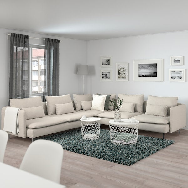 SÖDERHAMN - 6 seater corner sofa, Gunnared beige