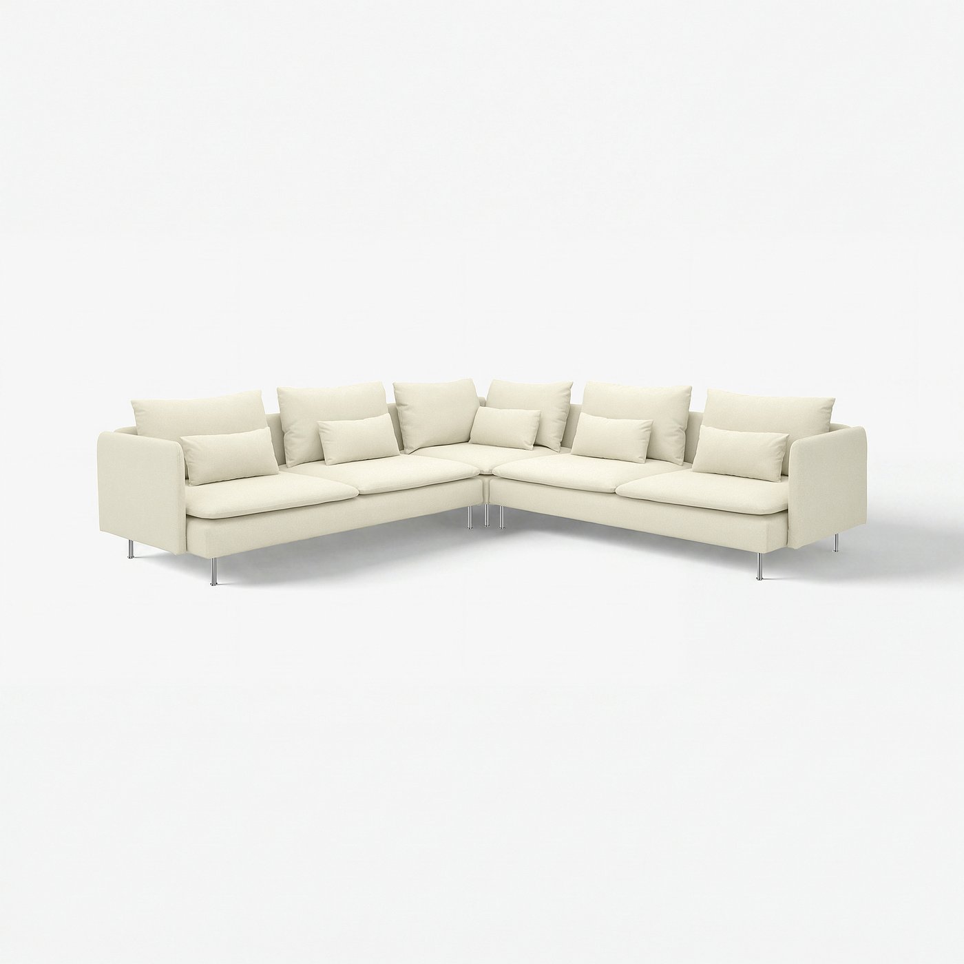 SÖDERHAMN corner sofa, 6-seat, Johanneshov off-white