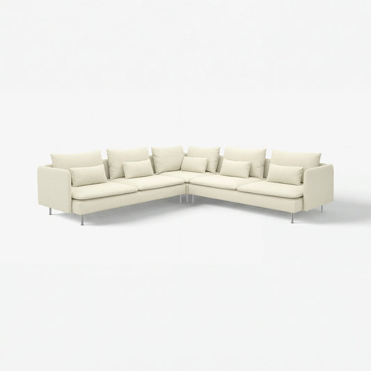 SÖDERHAMN corner sofa, 6-seat, Johanneshov off-white