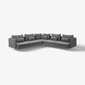 SÖDERHAMN corner sofa, 6-seat, Johanneshov dark grey