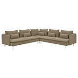SÖDERHAMN corner sofa, 6-seat, Johanneshov brown-beige