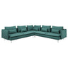 SÖDERHAMN corner sofa, 6-seat, Kelinge grey-turquoise, 291x14x99 cm