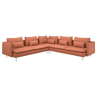 SÖDERHAMN - 6 seater corner sofa, Kelinge rust