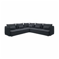 SÖDERHAMN corner sofa, 6-seat, Knäbäck anthracite, 291x14x99 cm