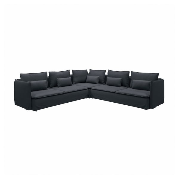 SÖDERHAMN corner sofa, 6-seat, Knäbäck anthracite, 291x14x99 cm