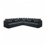 SÖDERHAMN corner sofa, 6-seat, Knäbäck anthracite, 291x14x99 cm