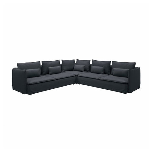 SÖDERHAMN 6-seater corner sofa, Knäbäck anthracite