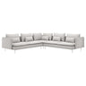 SÖDERHAMN corner sofa, 6-seat, Tallmyra white/black, 291x14x99 cm