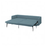 SÖDERHAMN 3-seat sofa-bed, Fridtuna dark grey-blue