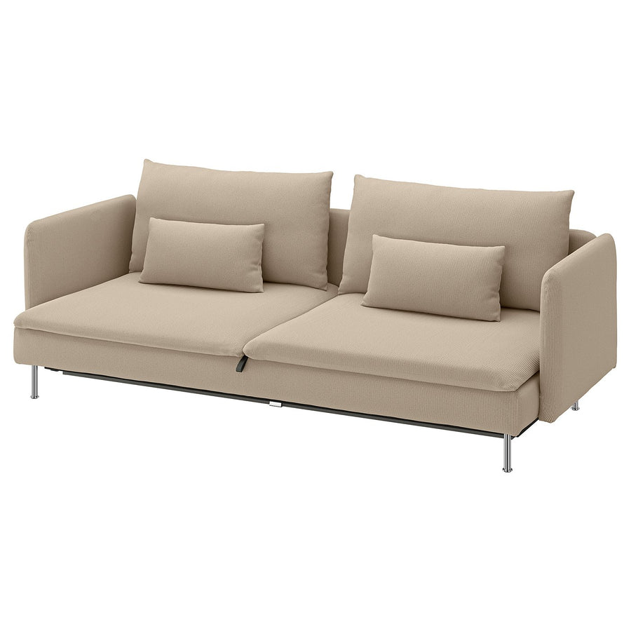 SÖDERHAMN 3-seat sofa-bed, Kelinge beige