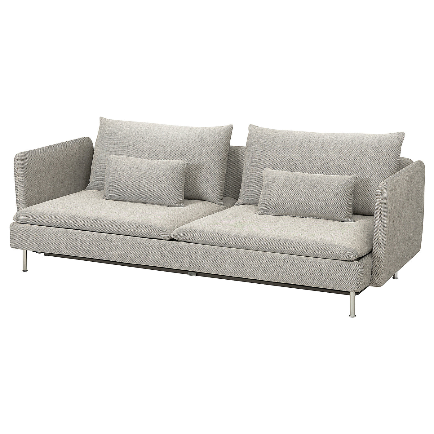 SÖDERHAMN 3-seat sofa-bed, Viarp beige/brown, 226x83x99 cm