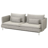 SÖDERHAMN 3-seat sofa-bed, Viarp beige/brown, 226x83x99 cm