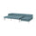 SÖDERHAMN 4-seat sofa-bed, with chaise longue with open end/Fridtuna dark grey-blue