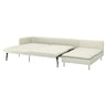 SÖDERHAMN 4-seat sofa-bed, with chaise longue with open end/Gunnared beige