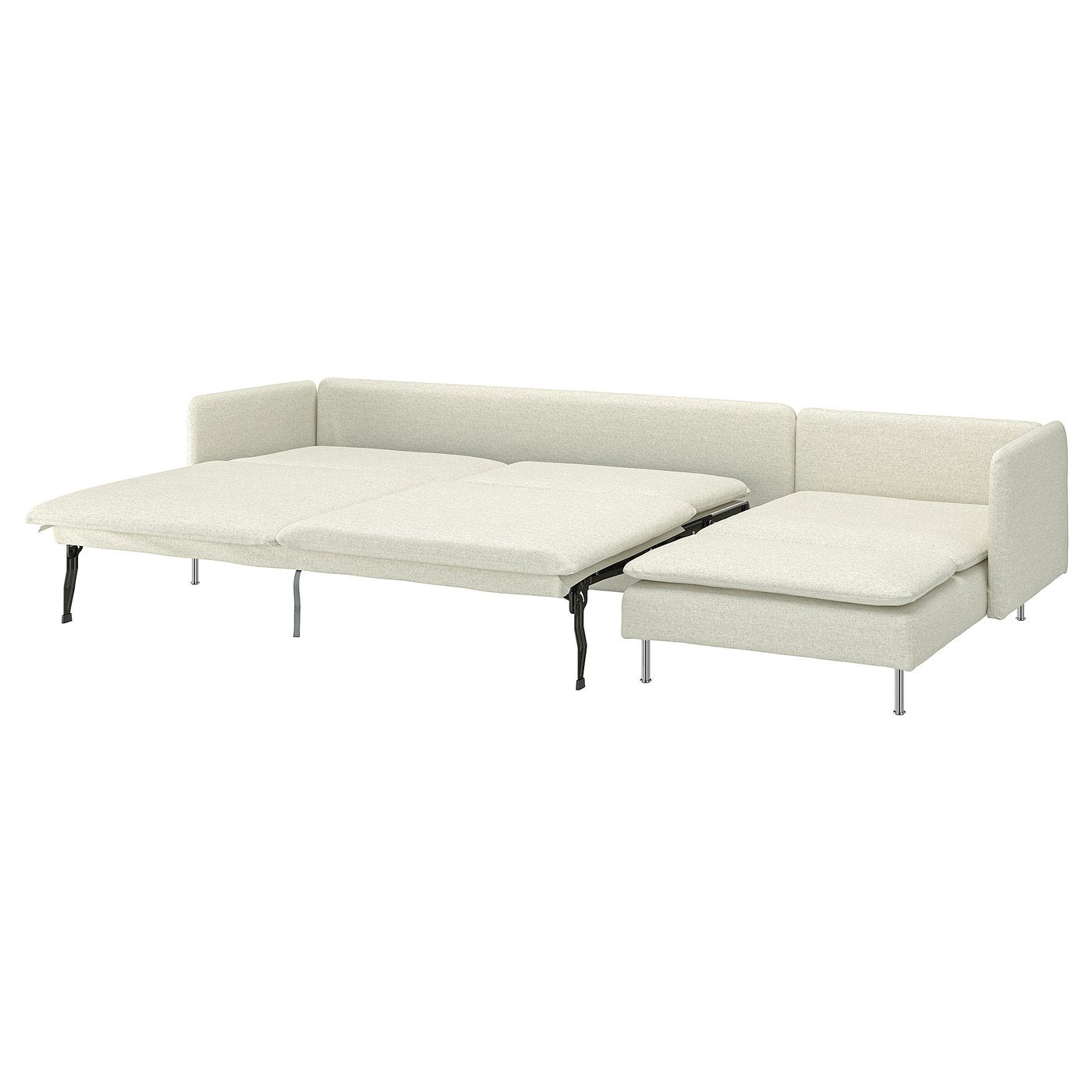SÖDERHAMN 4-seat sofa-bed, with chaise longue/Gunnared beige