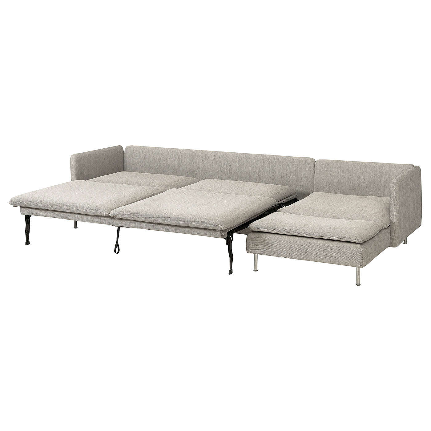 SÖDERHAMN 4-seat sofa-bed, with chaise longue/Viarp beige/brown, 319x83x151 cm