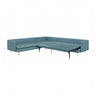 SÖDERHAMN corner sofa-bed, 6-seat, Fridtuna dark grey-blue