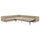 SÖDERHAMN corner sofa-bed, 6-seat, Kelinge beige