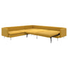 SÖDERHAMN corner sofa-bed, 6-seat, Kelinge dark yellow