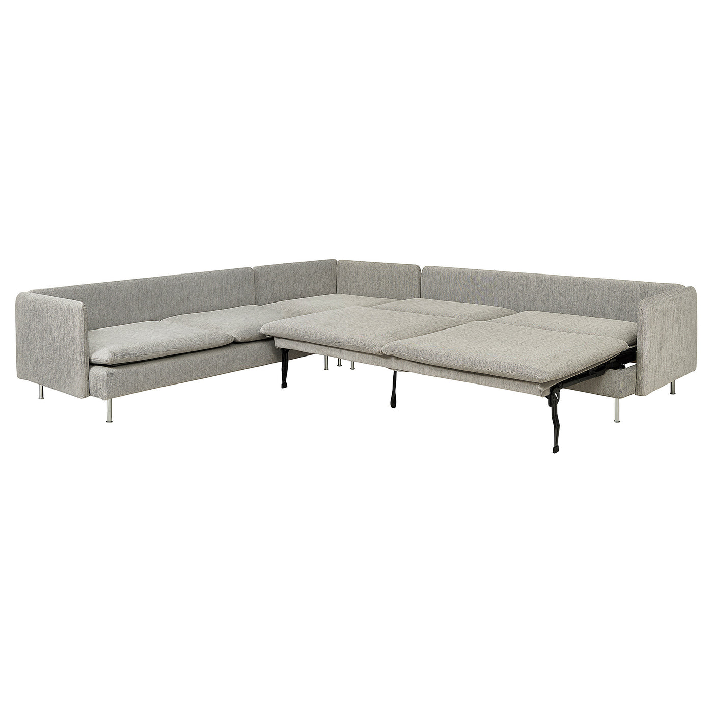 SÖDERHAMN corner sofa-bed, 6-seat, Viarp beige/brown, 195x319 cm