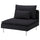 SÖDERHAMN 1-seat section, Hillared anthracite, 93x14x99 cm