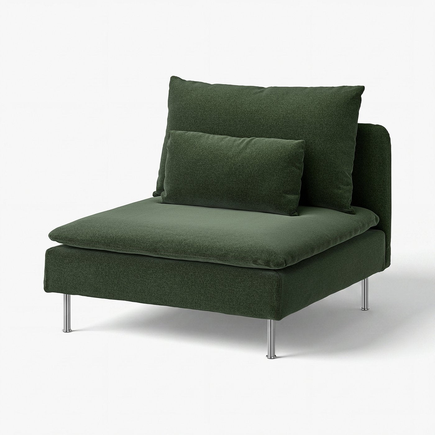 SÖDERHAMN 1-seat section, Johanneshov dark green, 93x83x99 cm