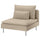 SÖDERHAMN 1-seat section, Kelinge beige, 93x83x99 cm