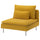 SÖDERHAMN 1-seat section, Kelinge dark yellow, 93x83x99 cm
