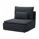 SÖDERHAMN 1-seat section, Knäbäck anthracite, 93x83x99 cm