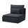 SÖDERHAMN 1-seat section, Knäbäck anthracite, 93x83x99 cm