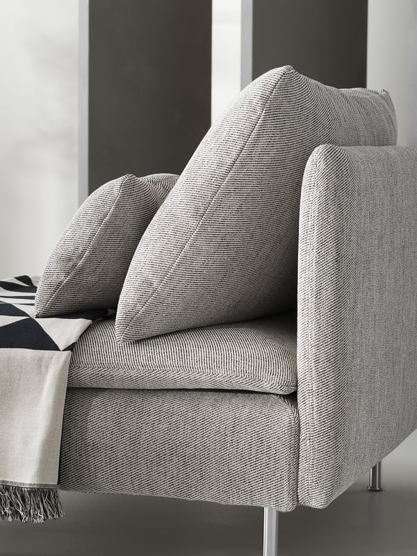 SÖDERHAMN 1-seat section, Viarp beige/brown, 93x83x99 cm