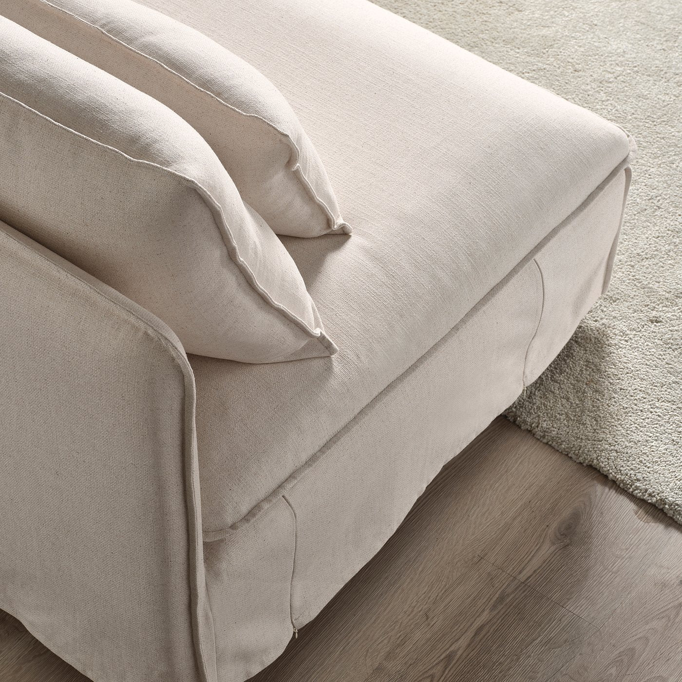 SÖDERHAMN 3-seat section, Gransel natural, 186x83x99 cm