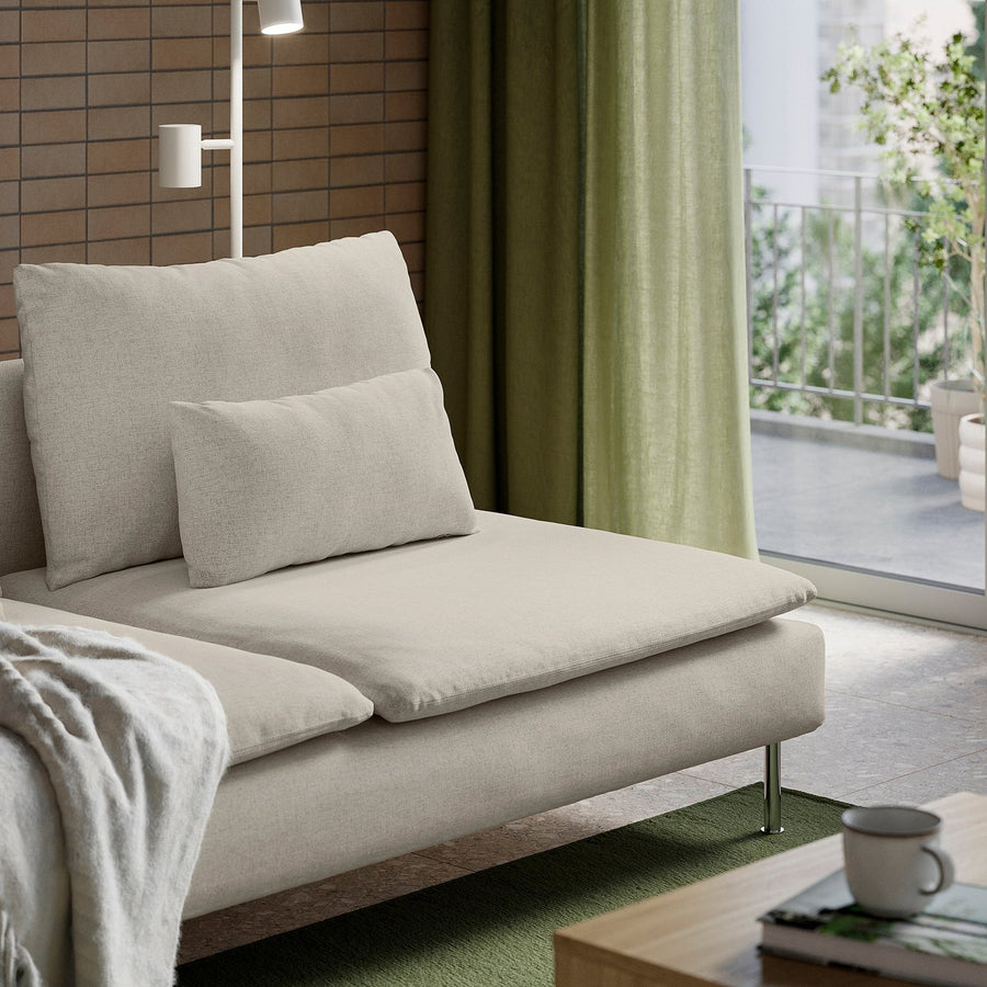 SÖDERHAMN 3-seat section, Gunnared beige, 186x83x99 cm