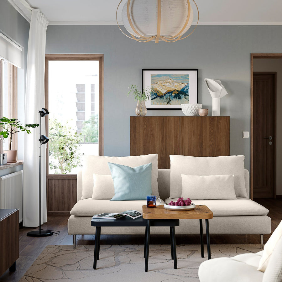 SÖDERHAMN 3-seat section, Gunnared beige, 186x83x99 cm