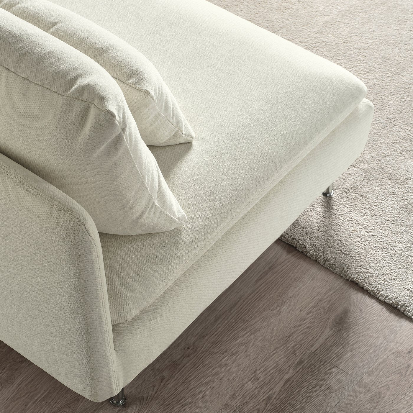 SÖDERHAMN 3-seat section, Johanneshov off-white, 186x83x99 cm