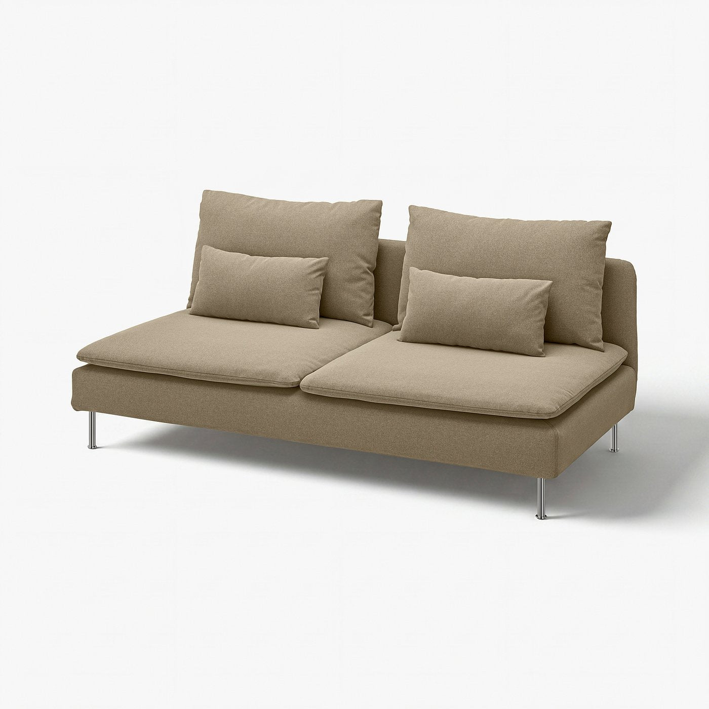 SÖDERHAMN 3-seat section, Johanneshov brown-beige, 186x83x99 cm
