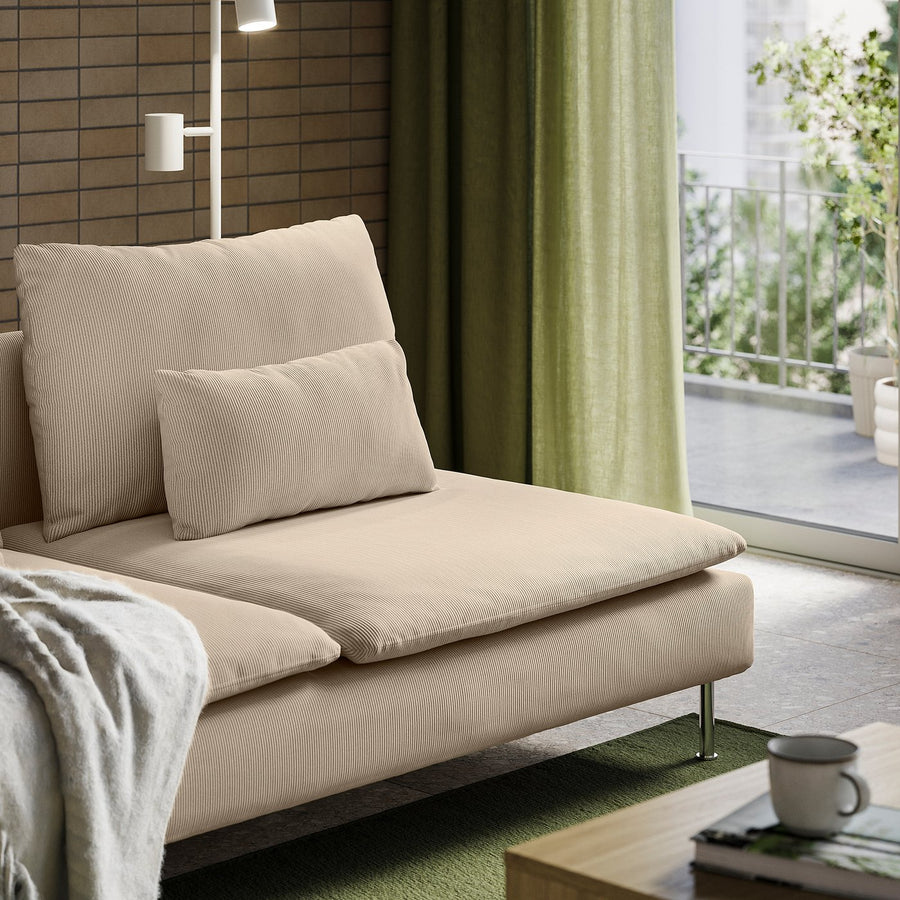 SÖDERHAMN 3-seat section, Kelinge beige, 186x83x99 cm