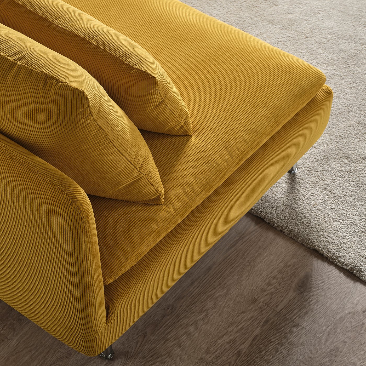 SÖDERHAMN 3-seat section, Kelinge dark yellow, 186x83x99 cm