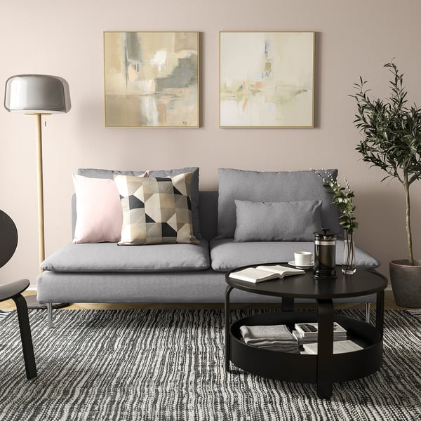 SÖDERHAMN 3-seat section, Tonerud grey, 186x83x99 cm