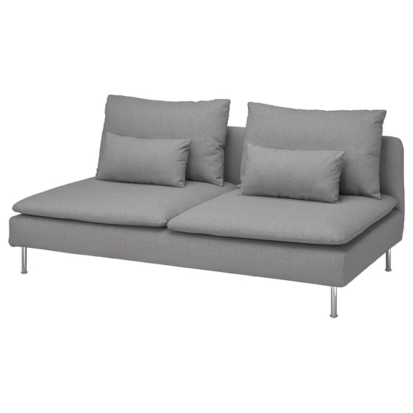 SÖDERHAMN 3-seat section, Tonerud grey, 186x83x99 cm