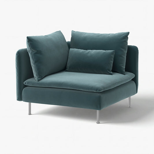 SÖDERHAMN corner section, Alhamn dark grey-blue, 99 cm