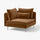 SÖDERHAMN corner section, Alhamn dark yellow-brown, 99 cm