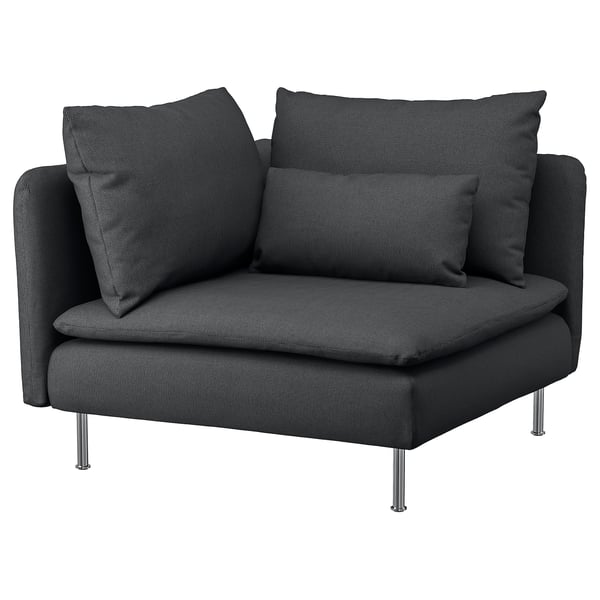 SÖDERHAMN corner section, Fridtuna dark grey, 99 cm