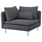 SÖDERHAMN corner section, Gunnared medium grey, 99 cm
