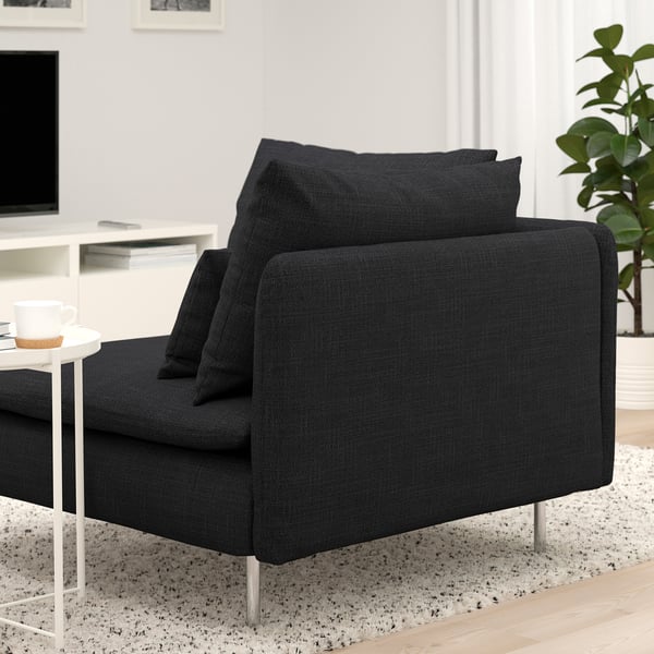 SÖDERHAMN corner section, Hillared anthracite, 99 cm