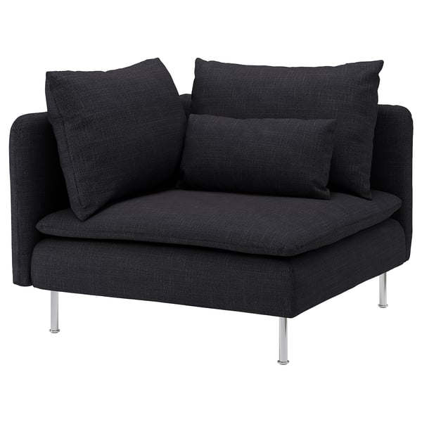 SÖDERHAMN corner section, Hillared anthracite, 99 cm