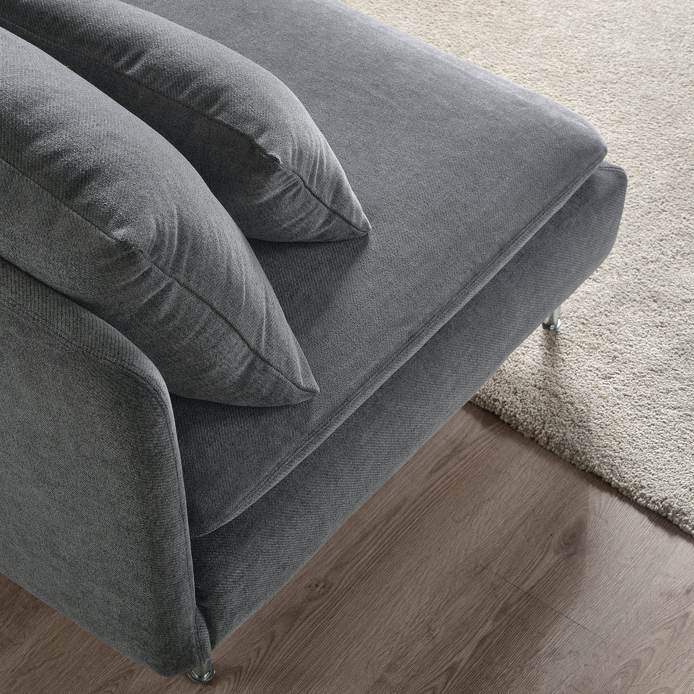 SÖDERHAMN corner section, Johanneshov dark grey, 99 cm