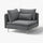 SÖDERHAMN corner section, Johanneshov dark grey, 99 cm